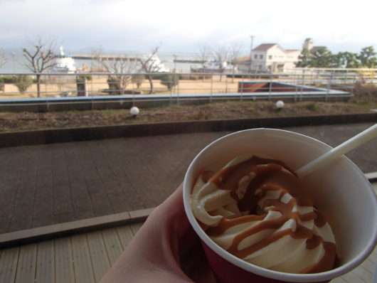 琵琶湖ホテル　朝食ブッフェ ソフトクリーム